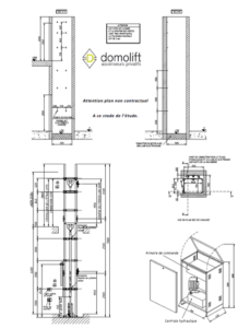 Exemple plans ascenseur Domeco