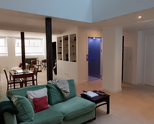 Ascenseur pour loft situé à Asnières sur Seine