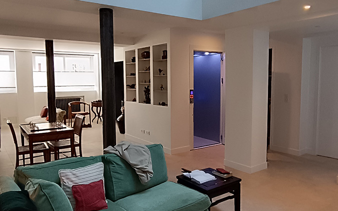 Ascenseur pour loft situé à Asnières sur Seine